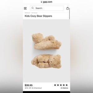 NWT GAP Bear Slippers